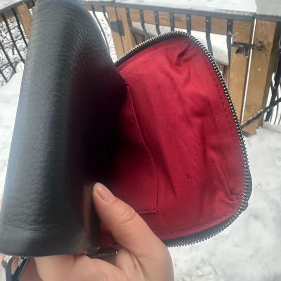 Hammitt VIP Mobile Black Leather Crossbody Bag - Picture 10 of 15